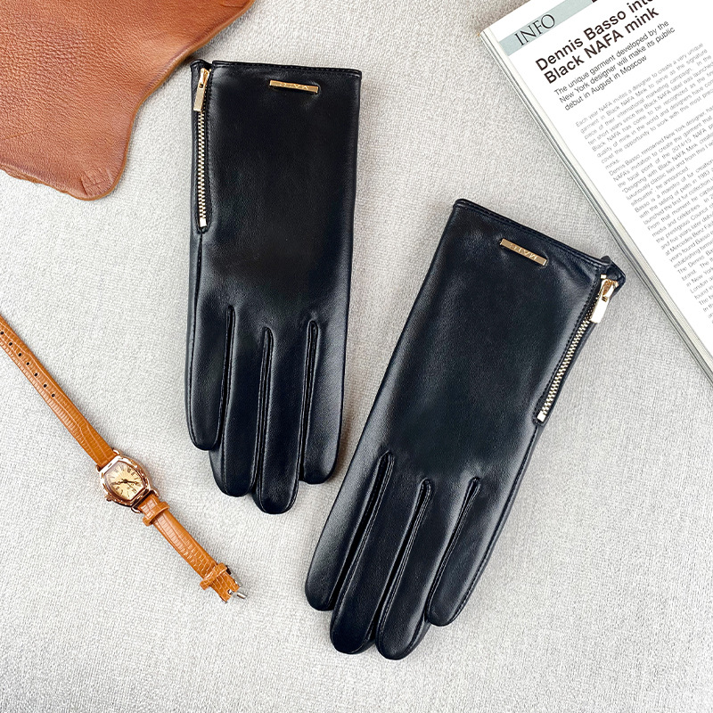 Women Fashion Slim Fit Top Lay - Leather Driving Glove 评论和价格
