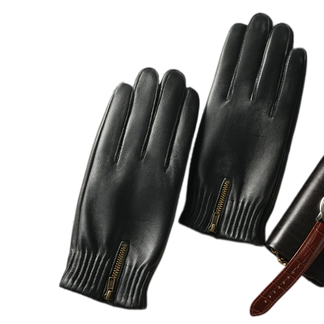 Winter Thicken Warm Retro Glov - Leather Driving Glove 评论和价格