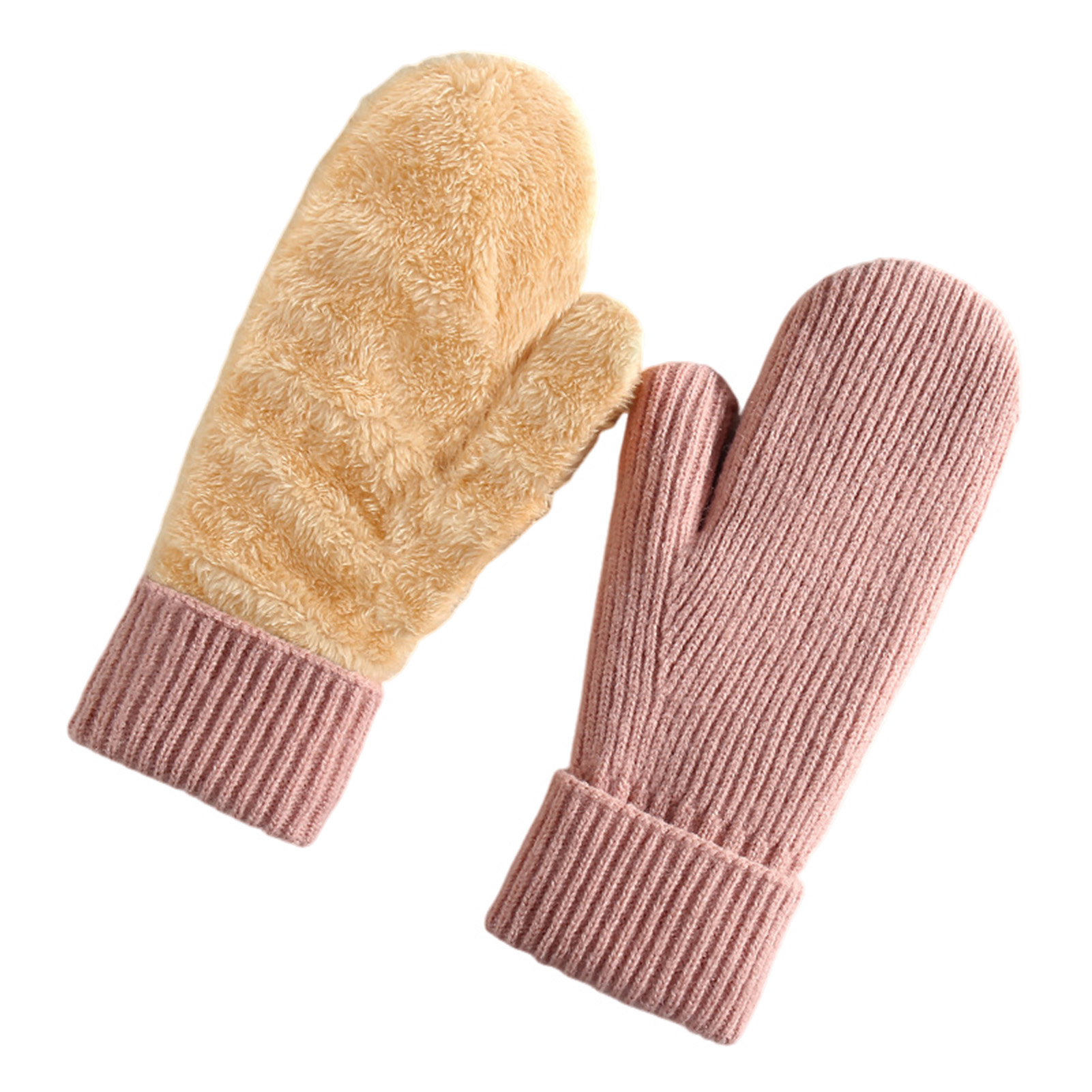 Fleece Lined Winter Warm Glove - Wool Glove Lined 评论和价格
