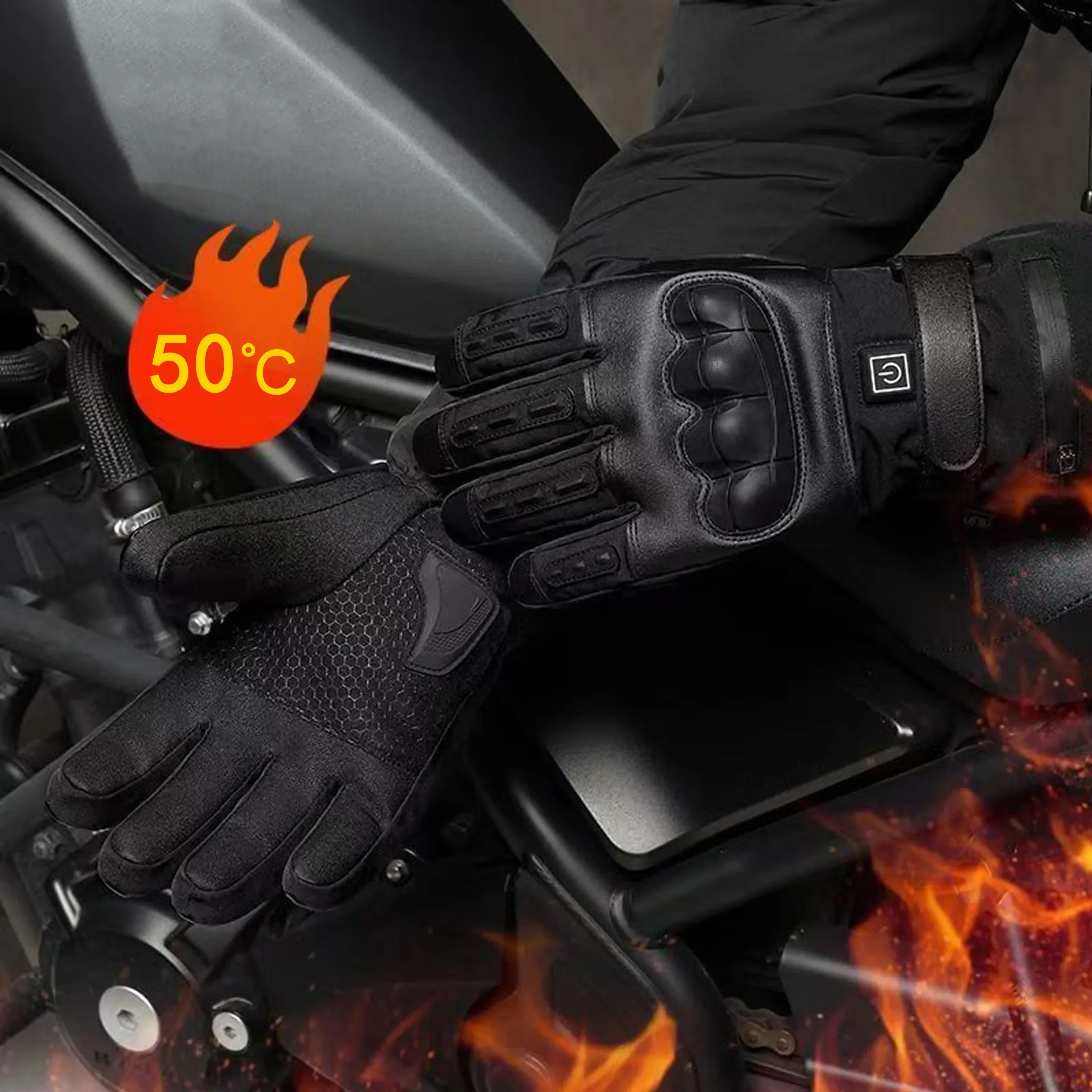 Heated Gloves Hand Warmer Elec - Heat Resistant Glove 评论和价格